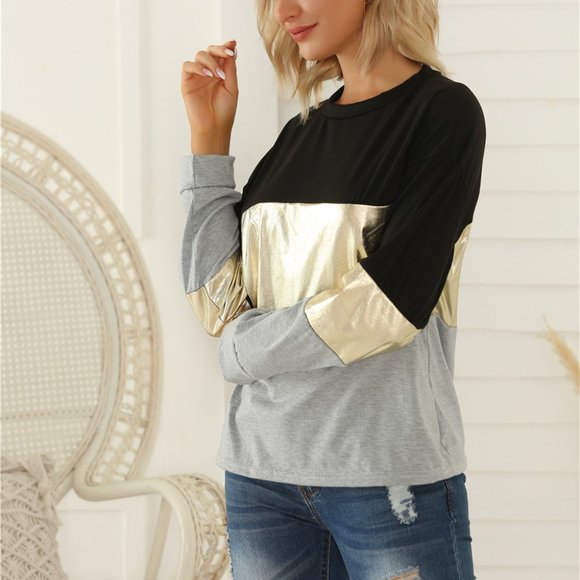 Colorblock Long Sleeve Tee - Picture 3 of 5